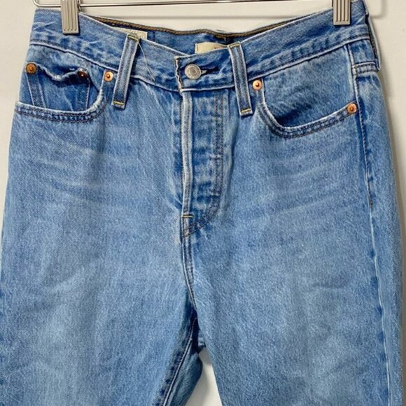 Levi’s Wedgie Straight Jeans Blue — Size 26 - Picture 6 of 10